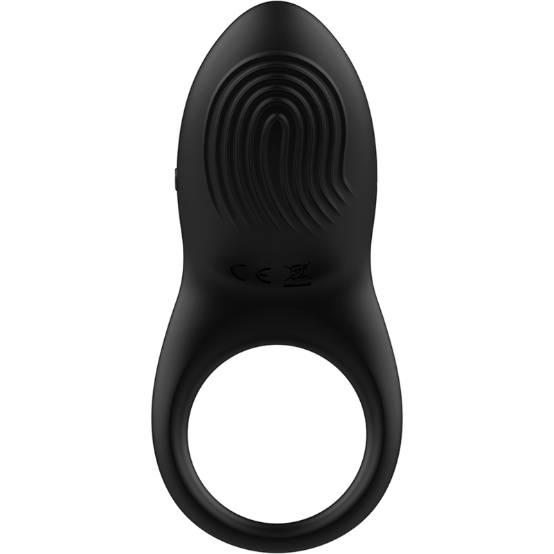 IBIZA fjärrkontroll vibrerande ring i svart silikon