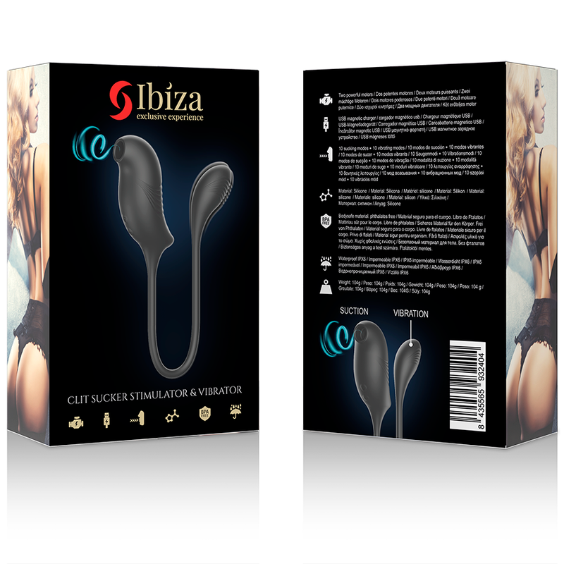 Ibiza Magic Clitoris Sug- och Vibratorstimulator