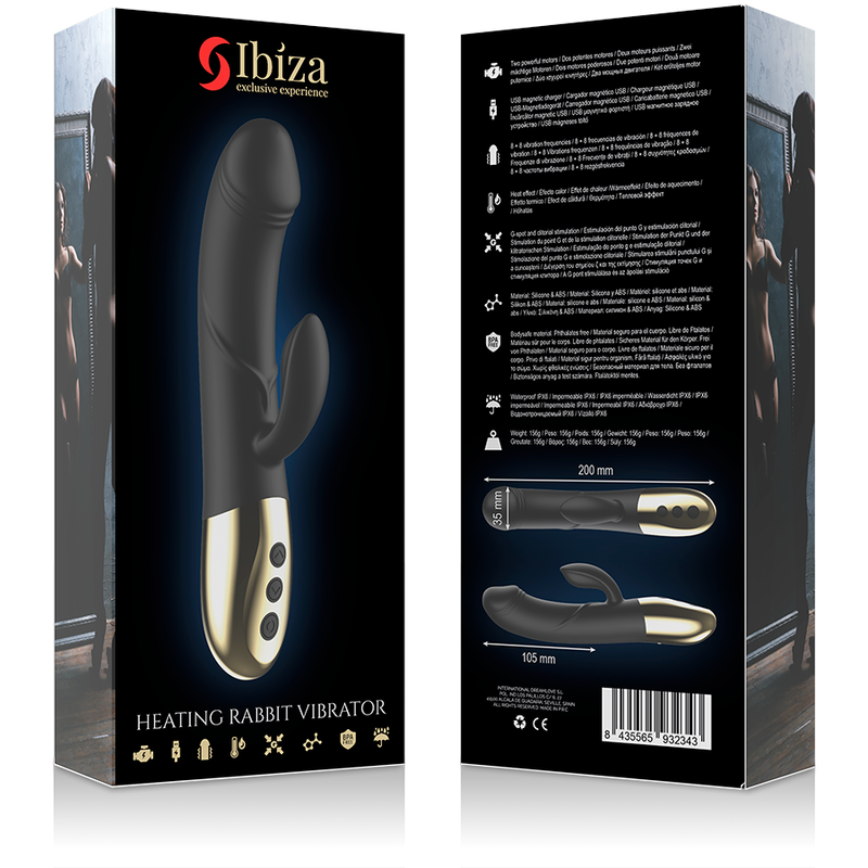IBIZA kraftfull anatomisk vibrator med kanin