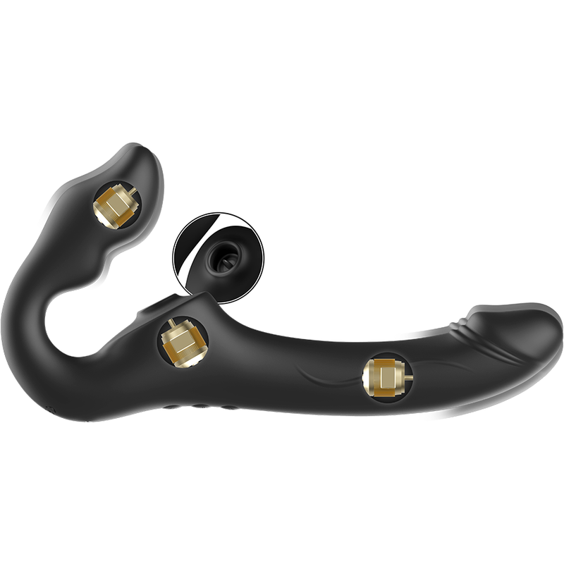 IBIZA - Fjärrstyrd strapless vibrator 3 motorer 1000 kombinationer