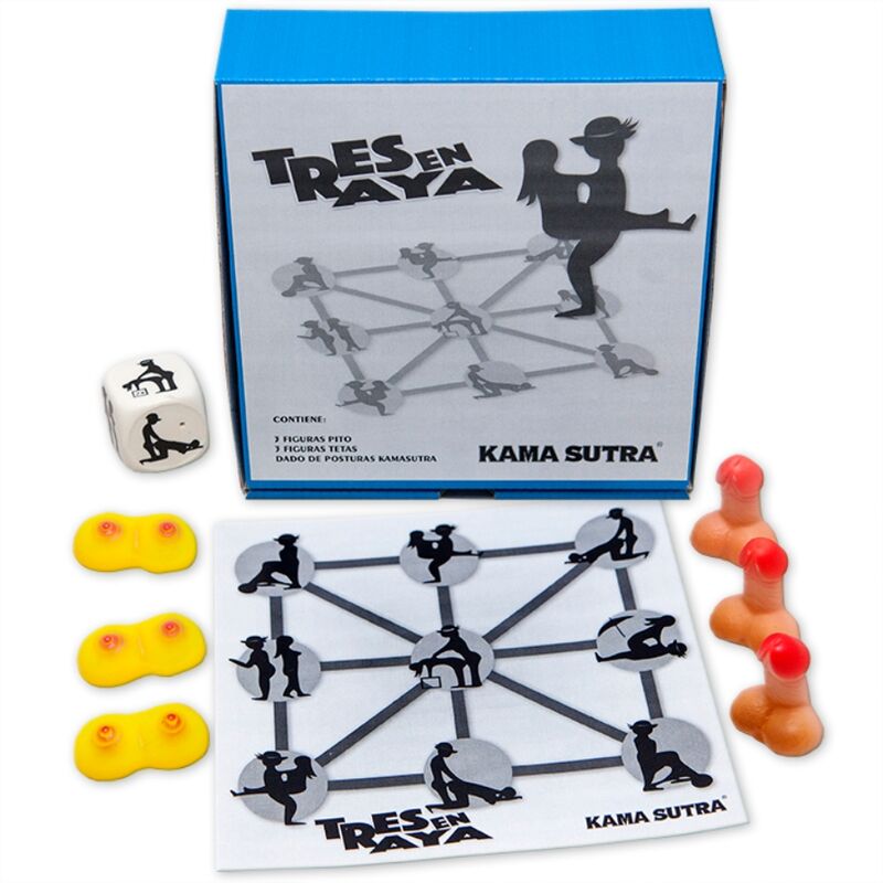 KAMASUTRA TIC-TAC-TOE spel med erotiska figurer
