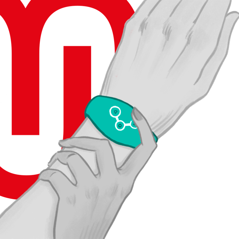 WATCHME trådlös teknologi klocka i aquamarine