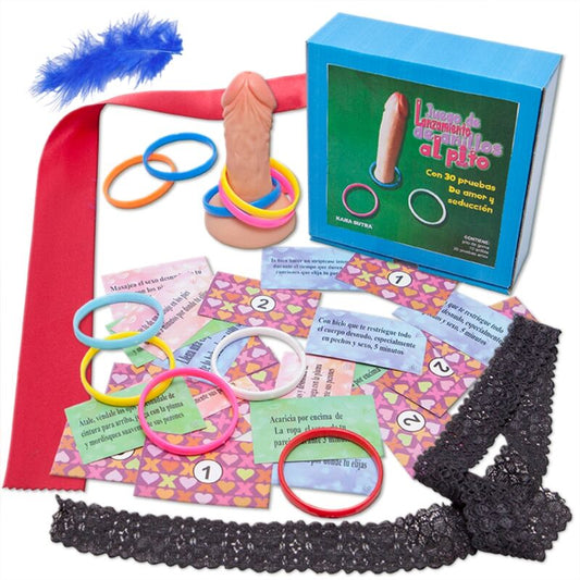 Spel med ringar att kasta på penis