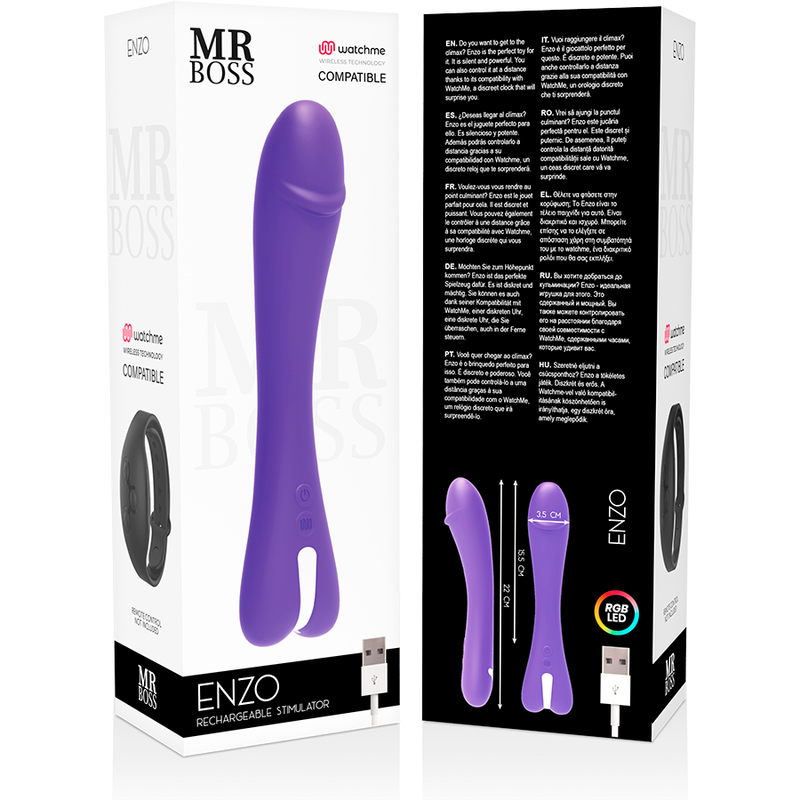 MR BOSS Enzo vibrator med trådlös teknologi