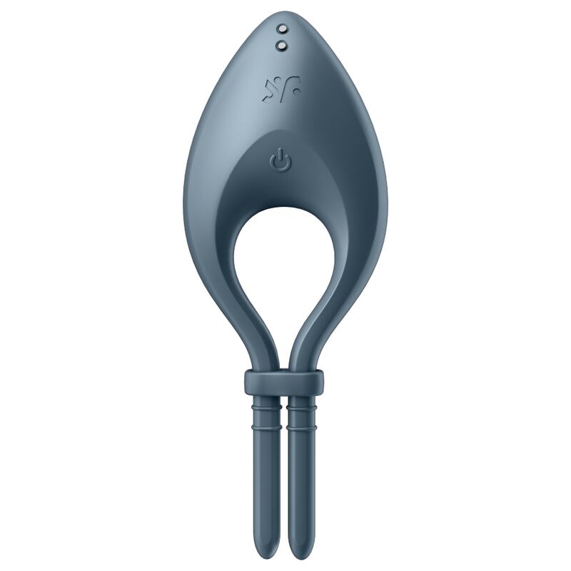 SATISFYER - BULLSEYE RING VIBRATOR APP GRÅ