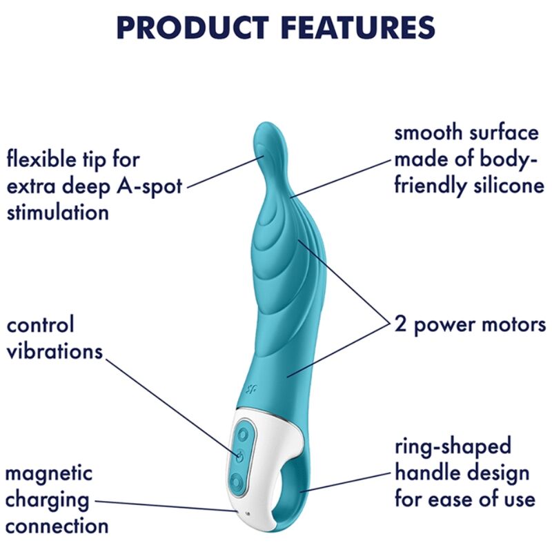 Satisfyer A-Mazing 2 Aspot Vibrator i turkos färg