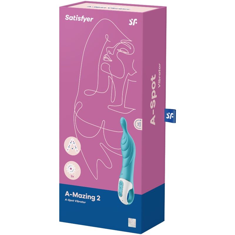 Satisfyer A-Mazing 2 Aspot Vibrator i turkos färg