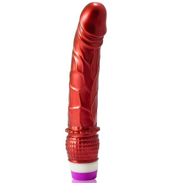 Realistisk röd vibrator