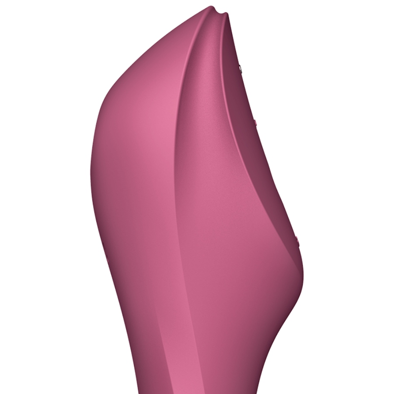 Satisfyer Curvy Trinity 3 Air Pulse Vibrator i röd färg
