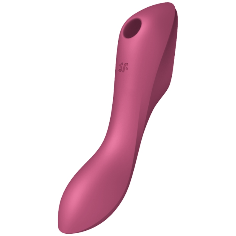 Satisfyer Curvy Trinity 3 Air Pulse Vibrator i röd färg