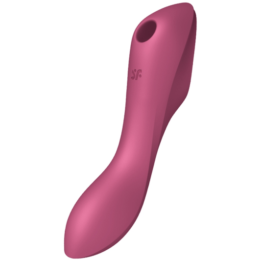 Satisfyer Curvy Trinity 3 Air Pulse Vibrator i röd färg