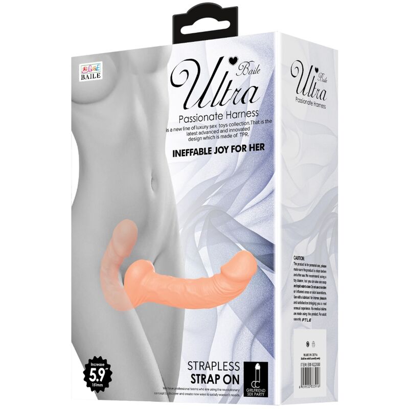 BAILE - ULTRA PASSIONATE DILDO MED HARNESS UTAN STÖD
