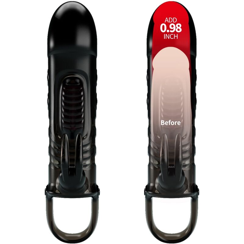 Sloane Rabbit Penis Sheath i svart