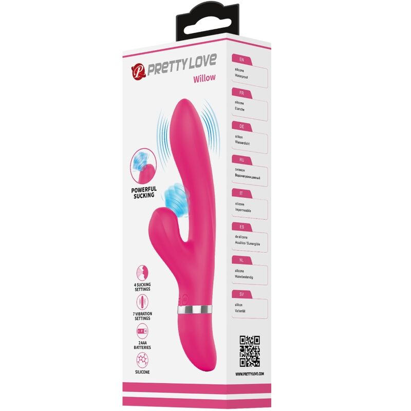 Pretty Love Willow Rabbit Vibrator med sugfunktion