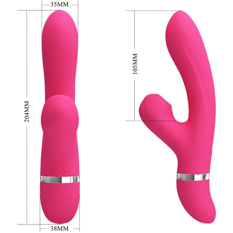 Pretty Love Willow Rabbit Vibrator med sugfunktion