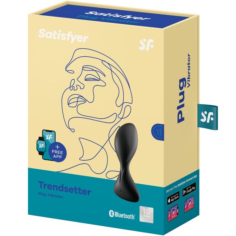 Satisfyer Trendsetter vibrerande plugg med appkontroll i svart