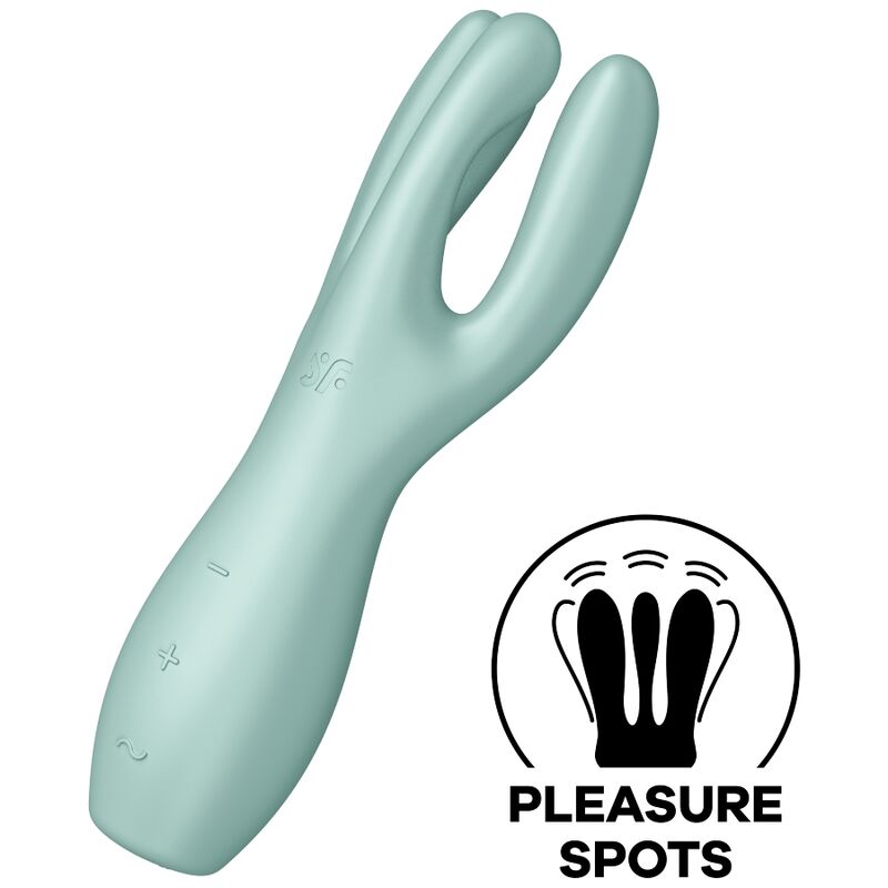 Satisfyer Threesome 3 vibrator i mintgrön färg
