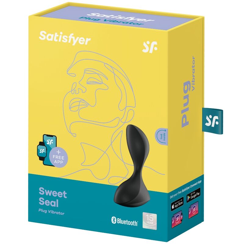 Satisfyer Sweet Seal vibrerande plugg i svart