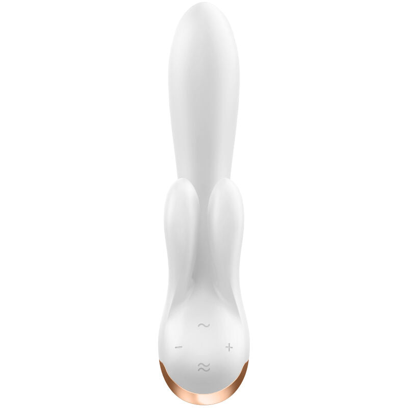 Satisfyer Double Flex Vibrator med app i vit färg