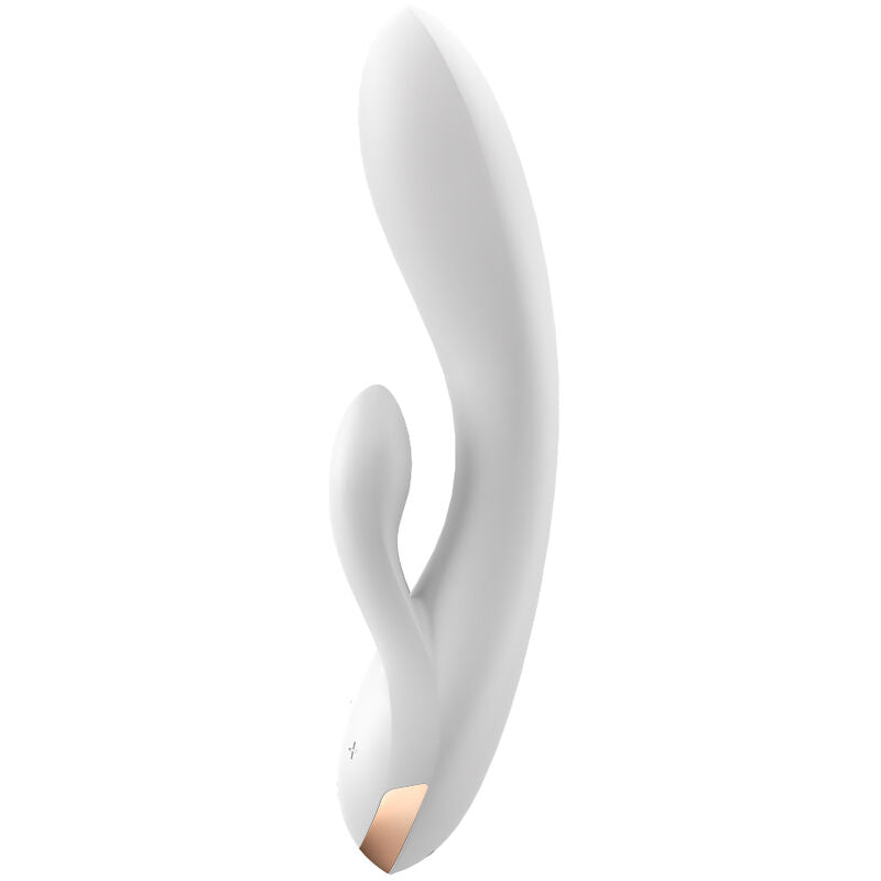 Satisfyer Double Flex Vibrator med app i vit färg