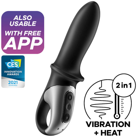 Satisfyer Hot Passion anal vibrator med appkontroll i svart