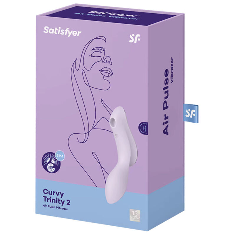 Satisfyer Curvy Trinity 2 Air Pulse Vibrator i lila