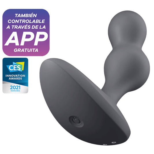 Satisfyer Deep Diver vibrerande plugg app i grå färg