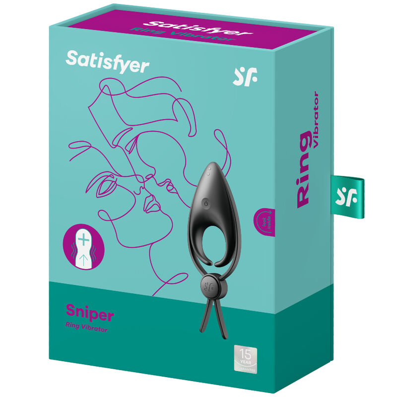 Satisfyer Sniper Ring Vibrator i svart