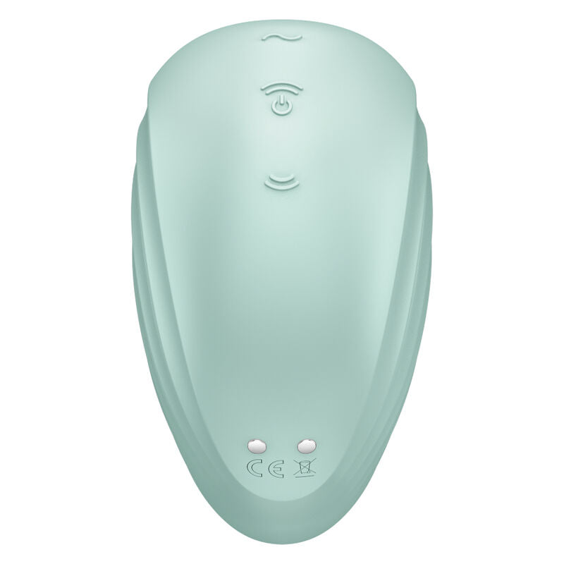 Satisfyer Pearl Diver Air Pulse Stimulator och vibrator i grön färg