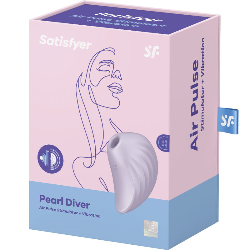 Satisfyer Pearl Diver Air Pulse Stimulator och Vibrator i lila