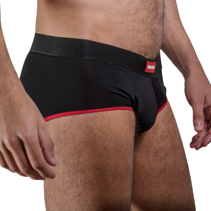 Macho MS24R mörkröda briefs för män i storlek XL