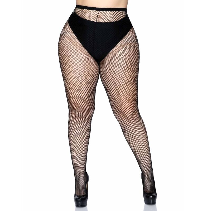 Plus size fishnet pantyhose från Leg Avenue