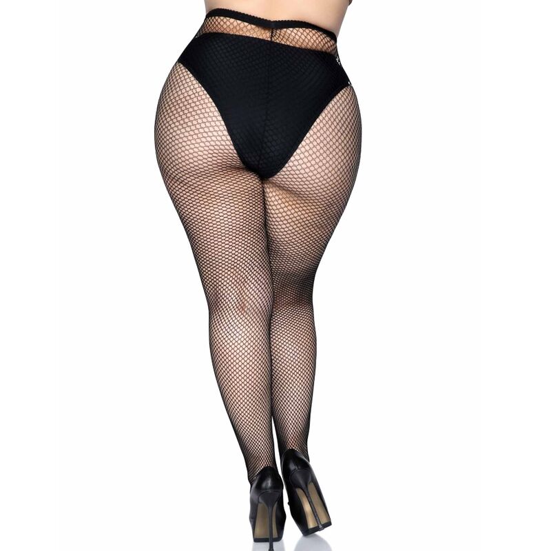 Plus size fishnet pantyhose från Leg Avenue