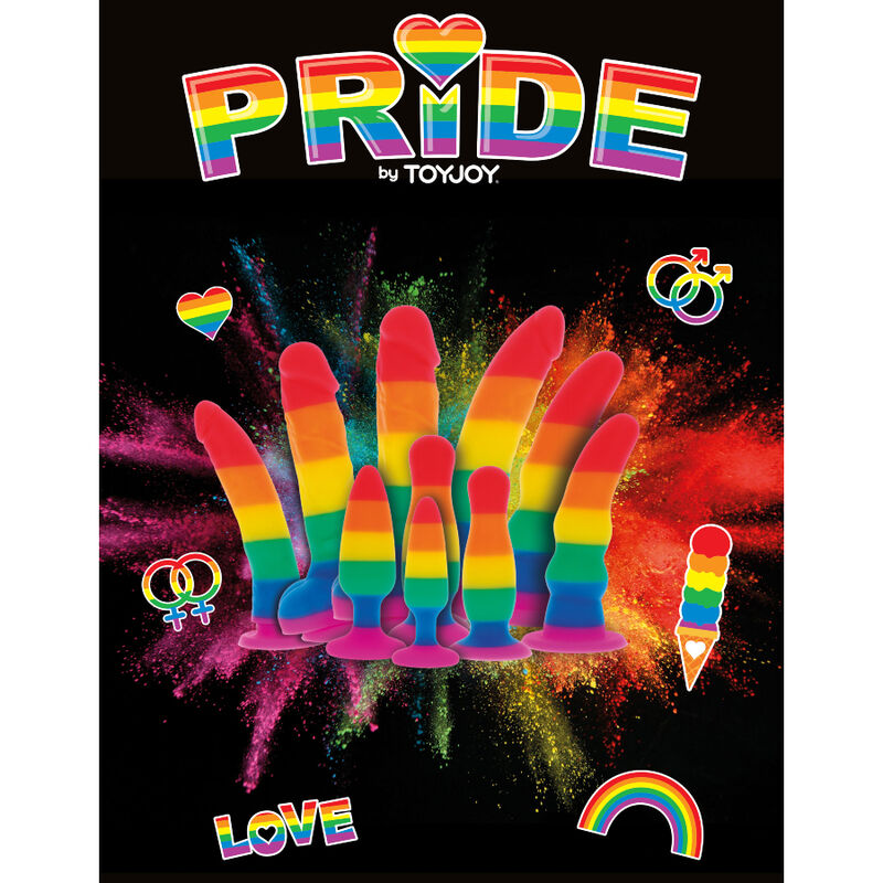 Pride LGBT flaggplug 8.5 cm från TOYJOY
