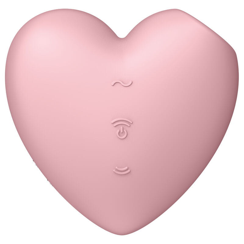 Satisfyer Cutie Heart Air Pulse Stimulator och vibrator i rosa