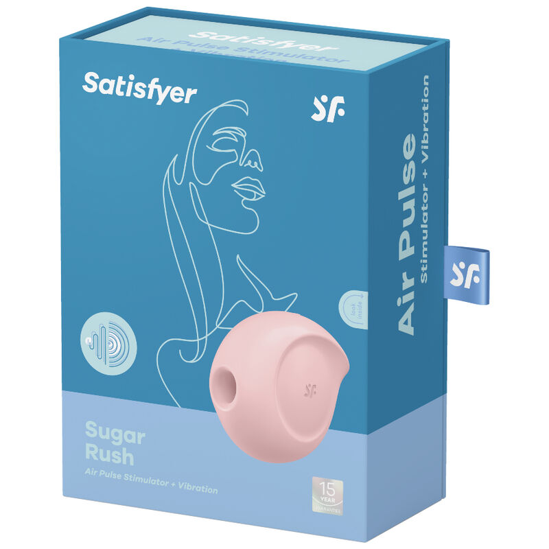 Satisfyer Sugar Rush Air Pulse Stimulator och Vibrator i rosa