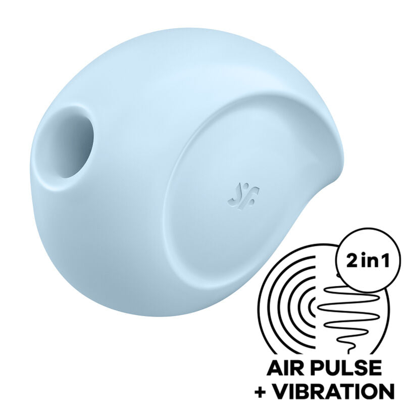 SATISFYER - SUGAR RUSH AIR PULSE STIMULATOR & VIBRATOR BLÅ