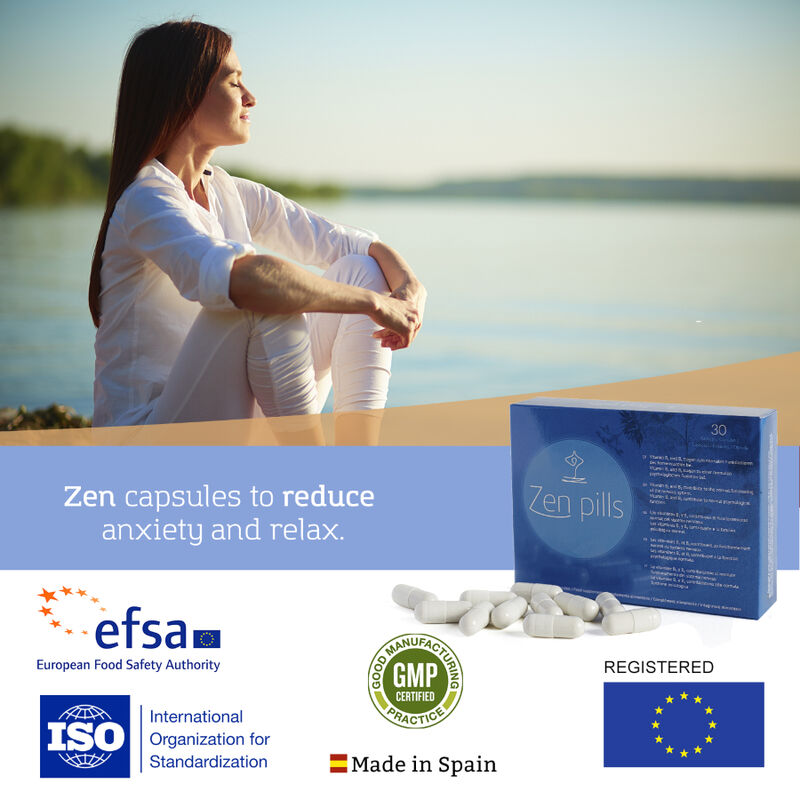500 COSMETICS Zen Pills kapslar för att minska ångest