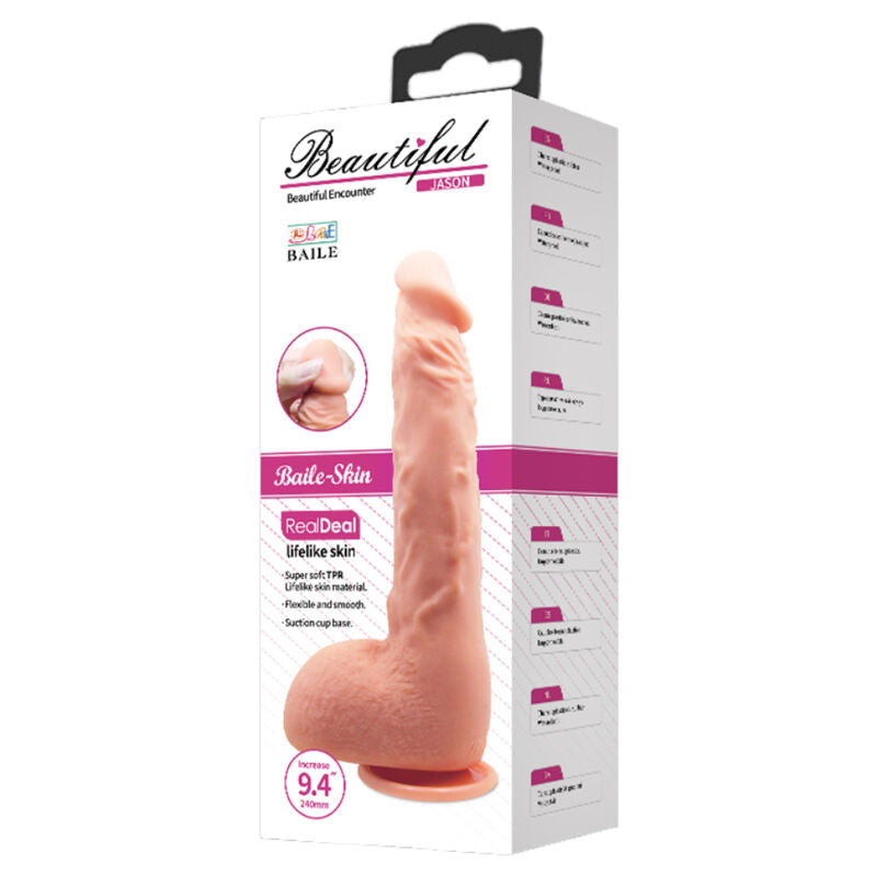 BAILE Jason realistisk dildo 24 cm