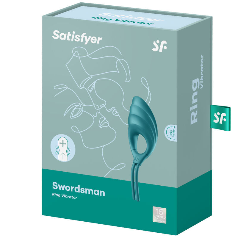 Satisfyer Swordsman Ring Vibrator i grön färg