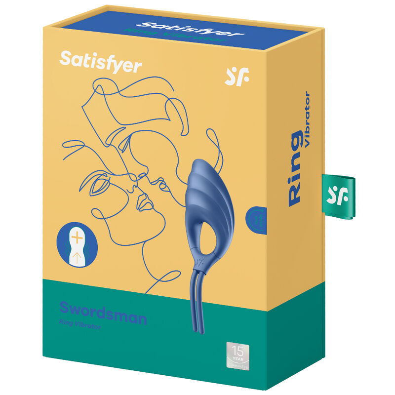 Satisfyer Swordsman ringvibrator i blått