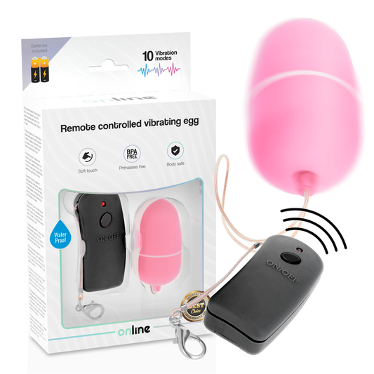 ONLINE - Fjärrstyrt Vibrerande Ägg Rosa