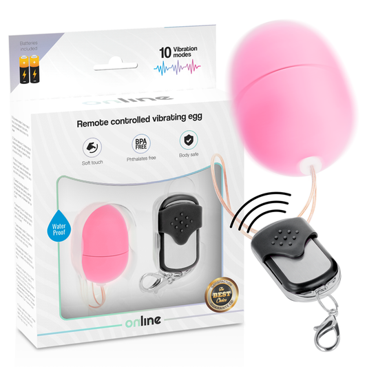 Fjärrstyrt vibrerande ägg S i rosa