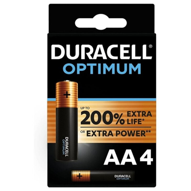 Duracell Optimum 200 alkaliskt batteri AA LR6 4-pack