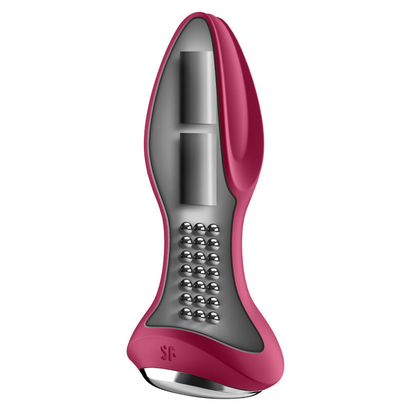 Satisfyer Rotator Plug 2+ vibrerande plugg i röd färg
