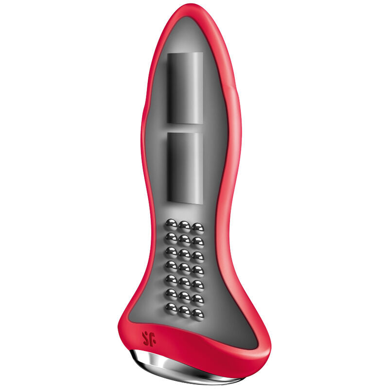 Satisfyer Rotator Plug 1+ vibrerande plugg i röd färg