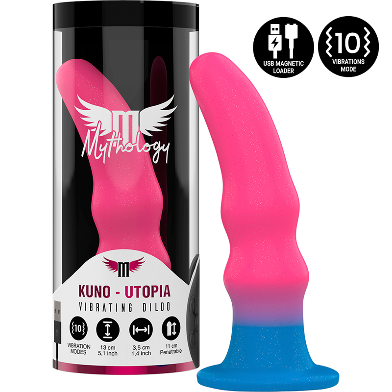 MYTHOLOGY KUNO UTOPIA DILDO S med vibration och neonfärger