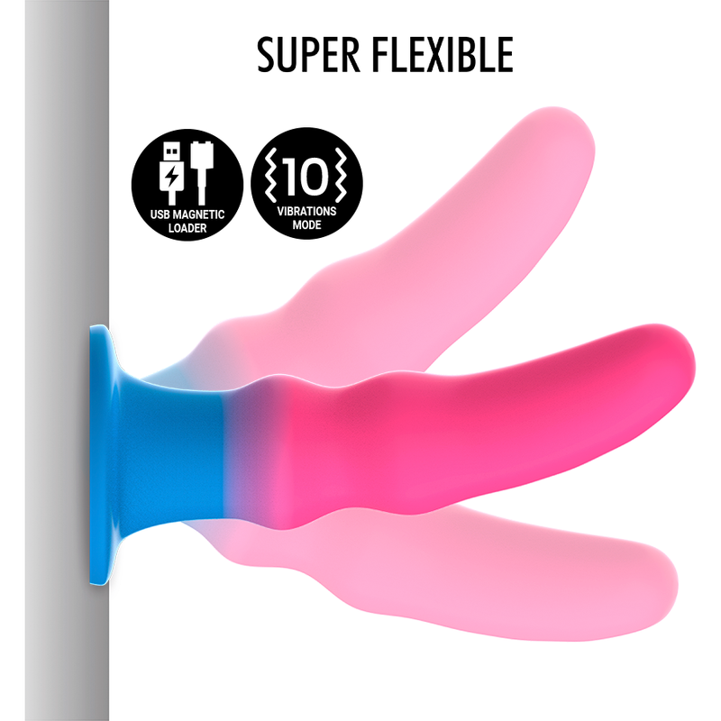 MYTHOLOGY KUNO UTOPIA DILDO S med vibration och neonfärger