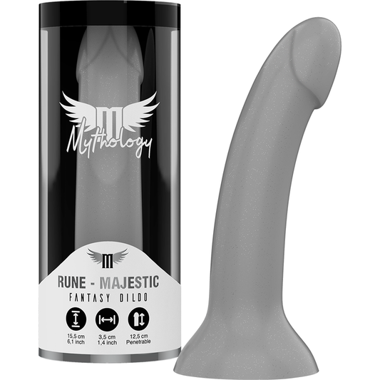 MYTHOLOGY Rune Majestic Dildo S i silverfärg