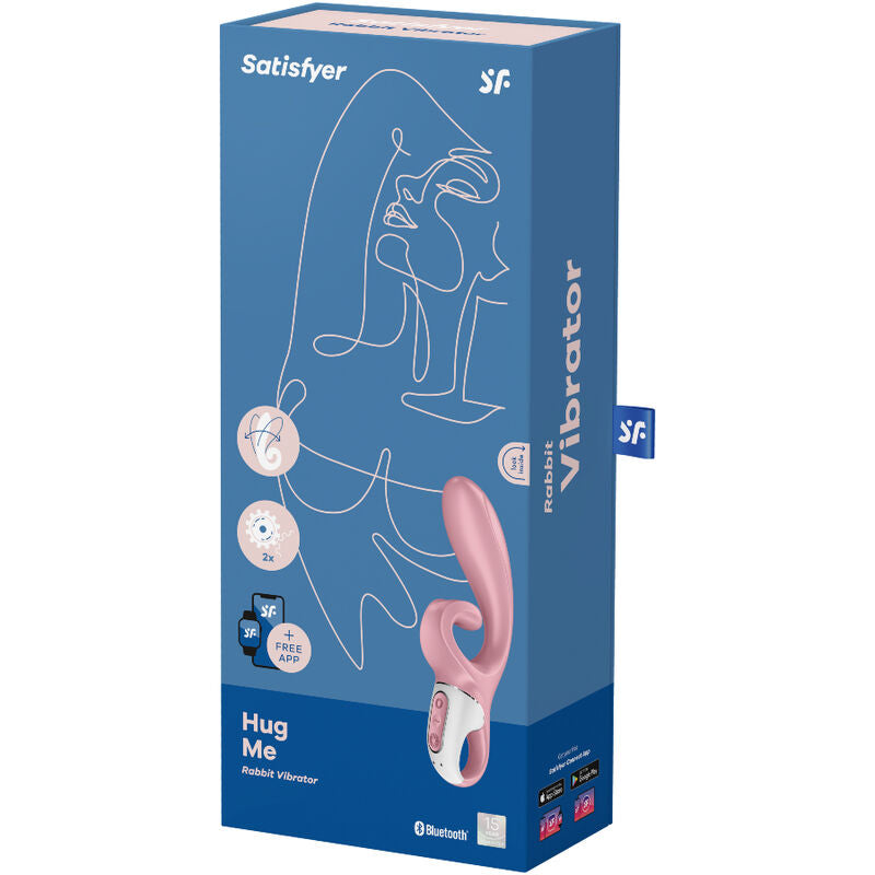 Satisfyer Hug Me Rabbit Vibrator i rosa